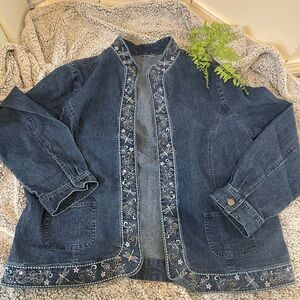 Embroidered Denim Jacket
